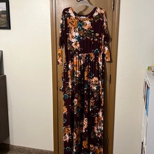 Hazel Blues maxi dress